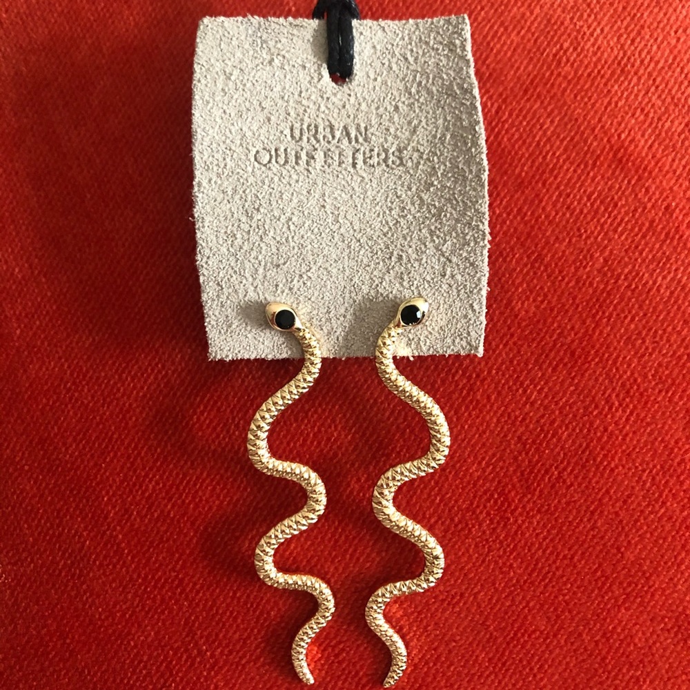 Urban Outfitters Gold Snake Earrings